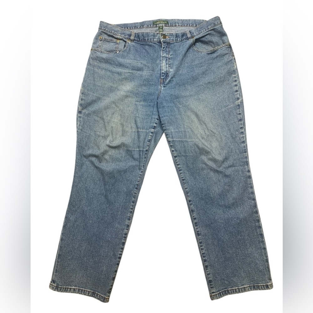 Lauren Ralph Lauren Classic Straight Leg Blue Jeans Womens 20W Denim‎ RN 41381